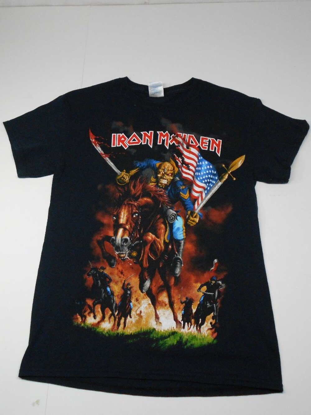 IRON MAIDEN NORTH American 2012 Tour Double Sided Black T-Shirt Size S